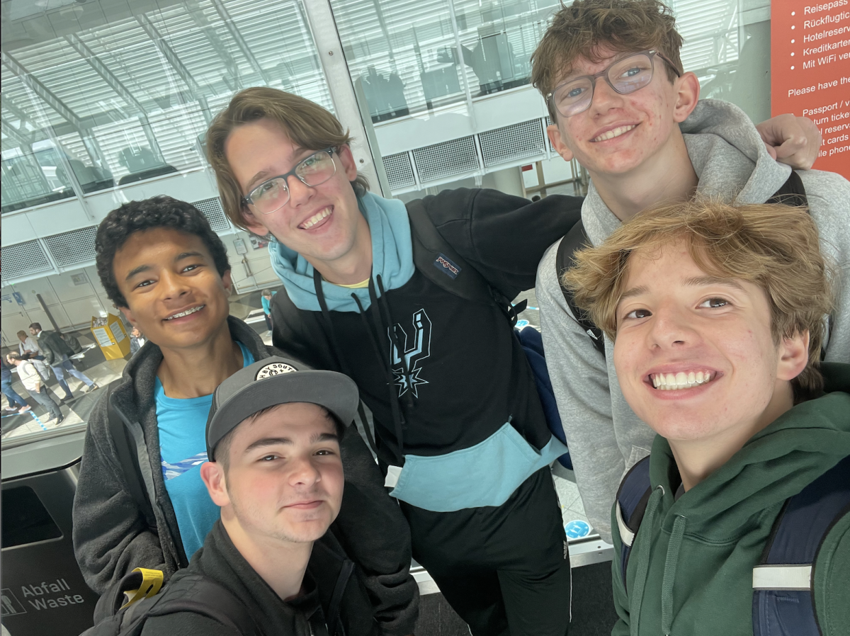 One of the many groups of friends that participated in this trip. Listed clockwise: Ben Patrick, Rex Gilliland, Bryson Gibbs, Sebastian Estep, Emmett Brewer (all 25).