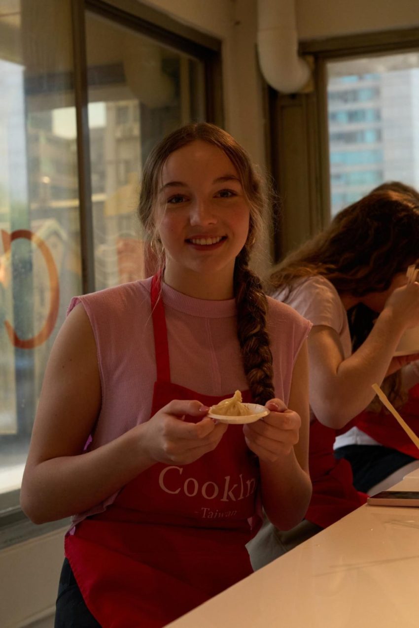 Savvy Horne-Lalande (9th) making xiao long bao.